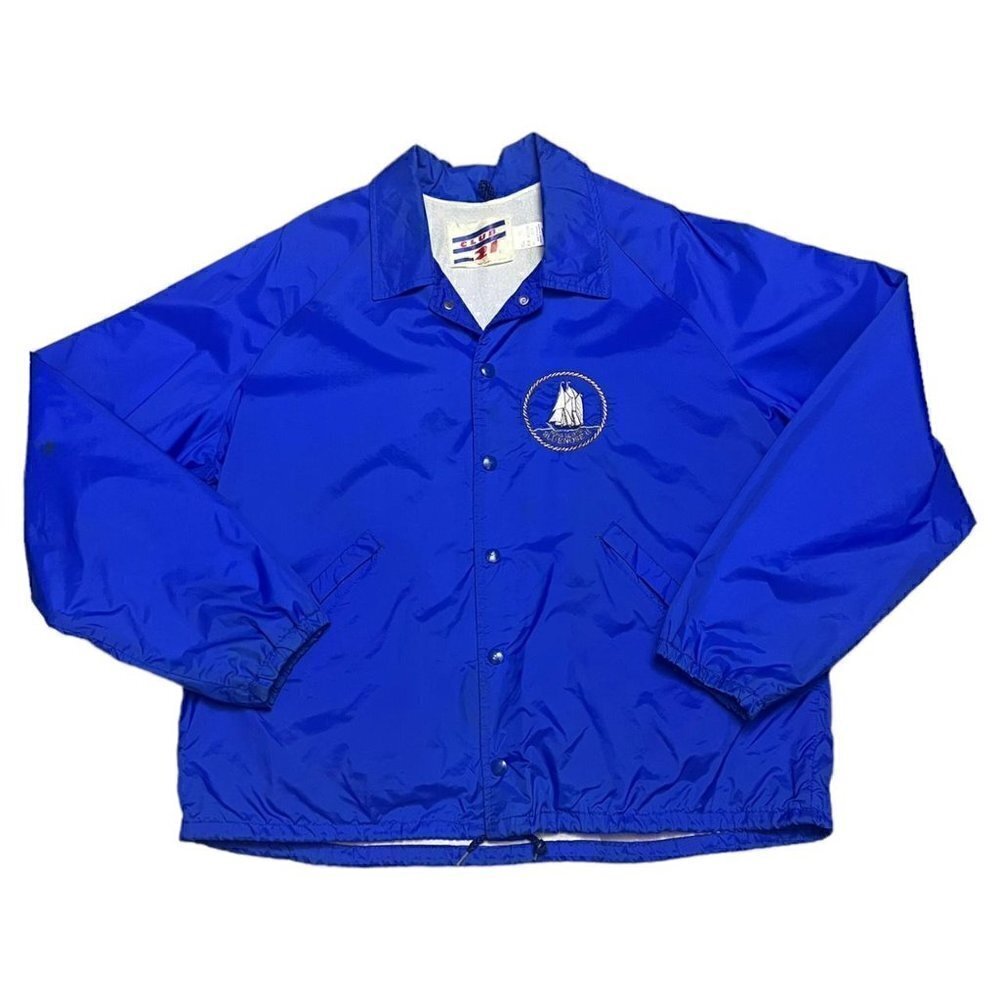 BLUENOSE NOVA SCOTIA Tall Ships Vintage 90s Retro Windbreaker Bomber Jacket XL